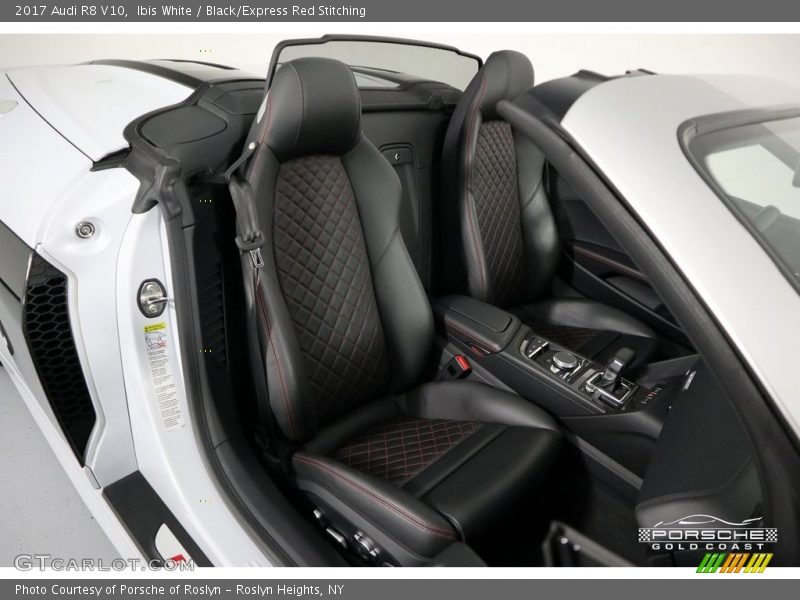 Ibis White / Black/Express Red Stitching 2017 Audi R8 V10