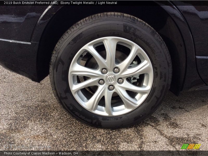 Ebony Twilight Metallic / Light Neutral 2019 Buick Envision Preferred AWD