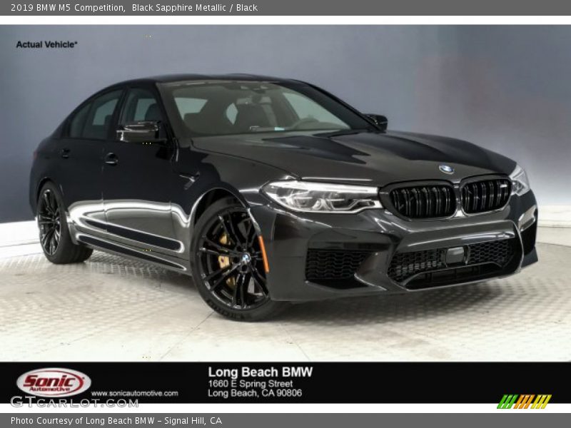 Black Sapphire Metallic / Black 2019 BMW M5 Competition