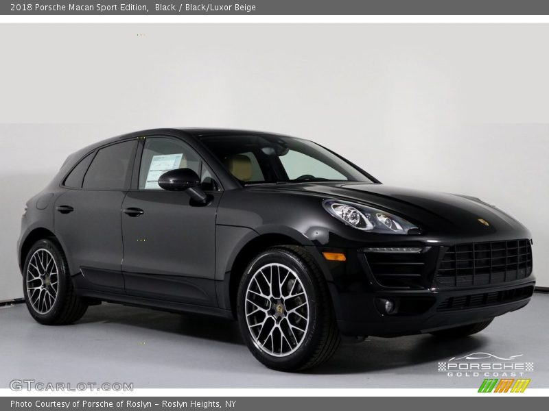 Black / Black/Luxor Beige 2018 Porsche Macan Sport Edition