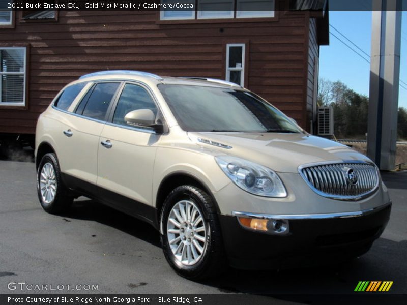 Gold Mist Metallic / Cashmere/Cocoa 2011 Buick Enclave CXL