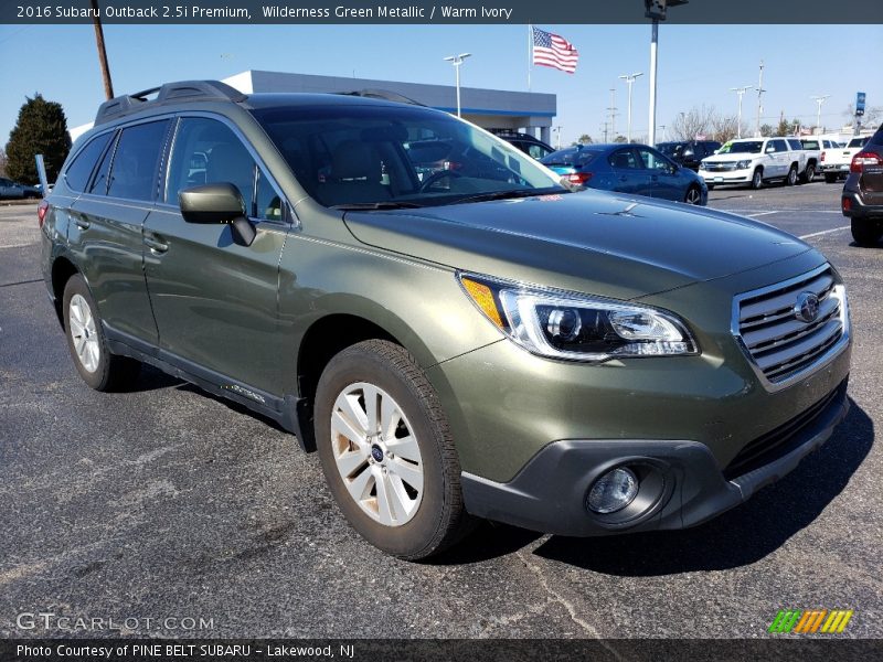 Wilderness Green Metallic / Warm Ivory 2016 Subaru Outback 2.5i Premium