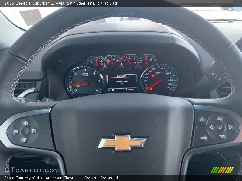 Satin Steel Metallic / Jet Black 2019 Chevrolet Suburban LS 4WD
