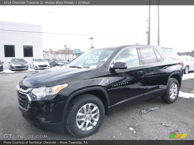 Mosaic Black Metallic / Jet Black 2019 Chevrolet Traverse LS