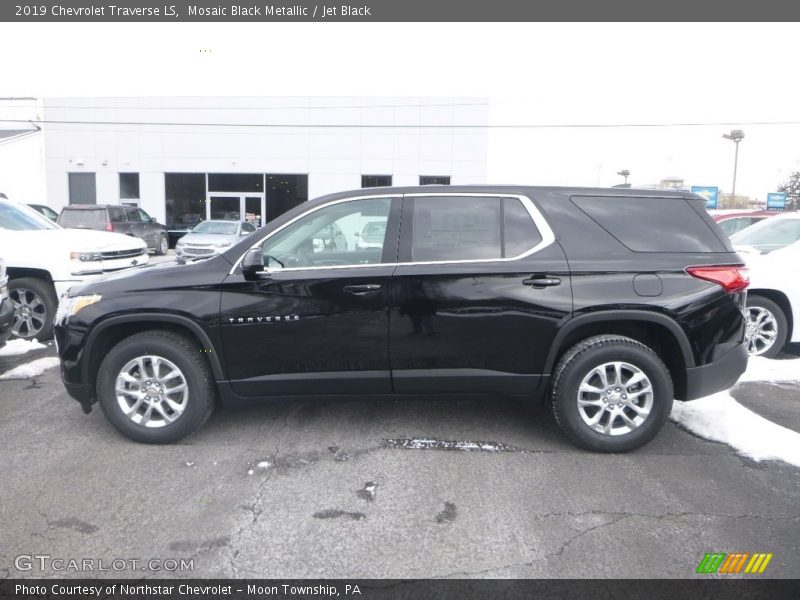 Mosaic Black Metallic / Jet Black 2019 Chevrolet Traverse LS