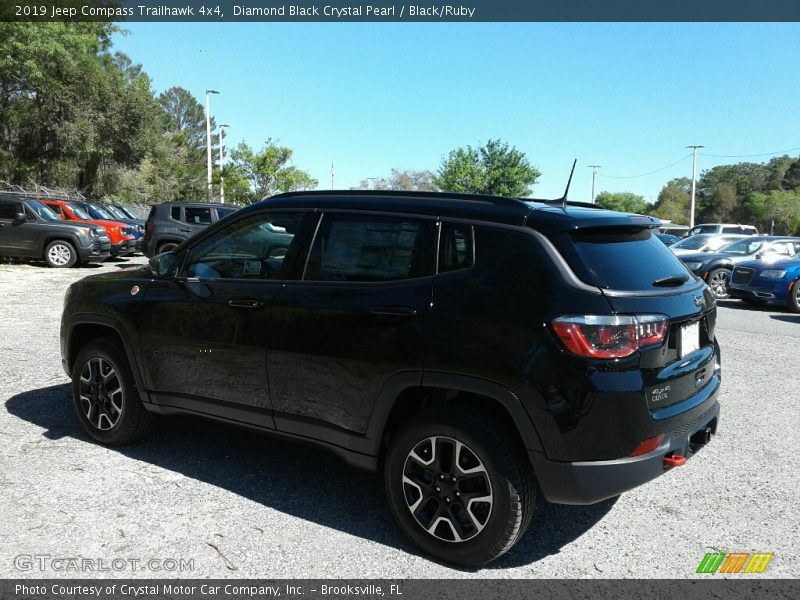 Diamond Black Crystal Pearl / Black/Ruby 2019 Jeep Compass Trailhawk 4x4