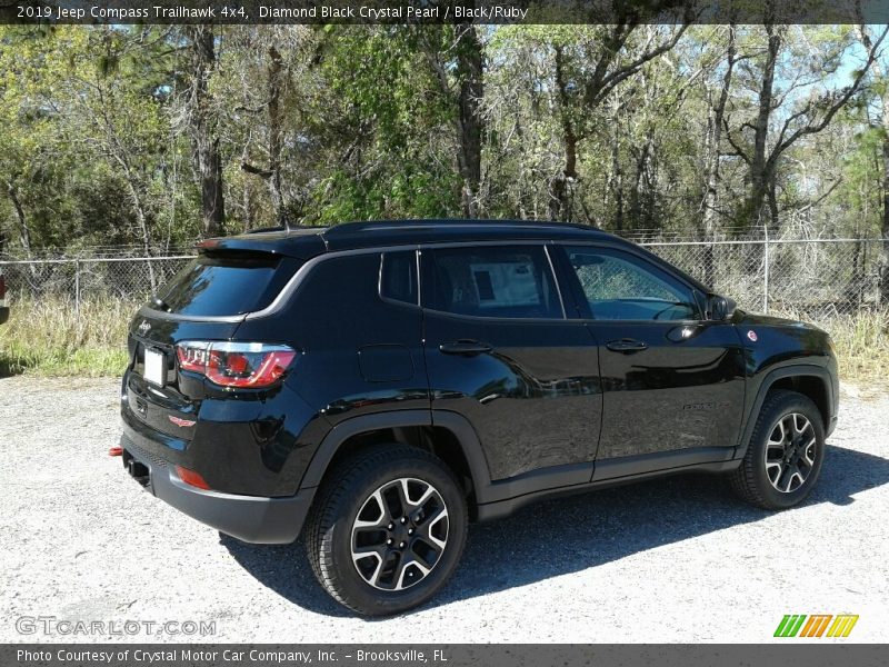 Diamond Black Crystal Pearl / Black/Ruby 2019 Jeep Compass Trailhawk 4x4