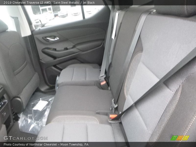 Satin Steel Metallic / Jet Black 2019 Chevrolet Traverse LS AWD
