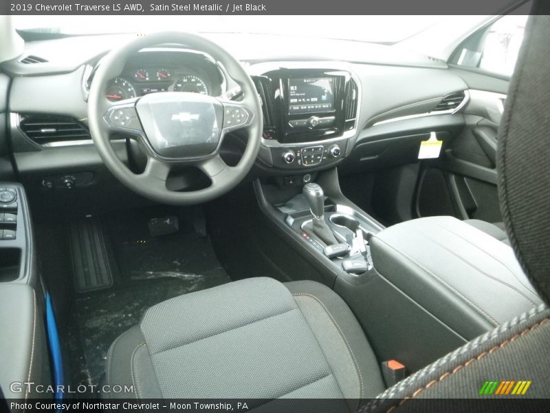 Satin Steel Metallic / Jet Black 2019 Chevrolet Traverse LS AWD