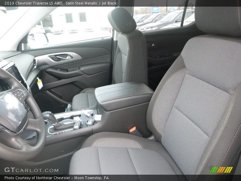 Satin Steel Metallic / Jet Black 2019 Chevrolet Traverse LS AWD