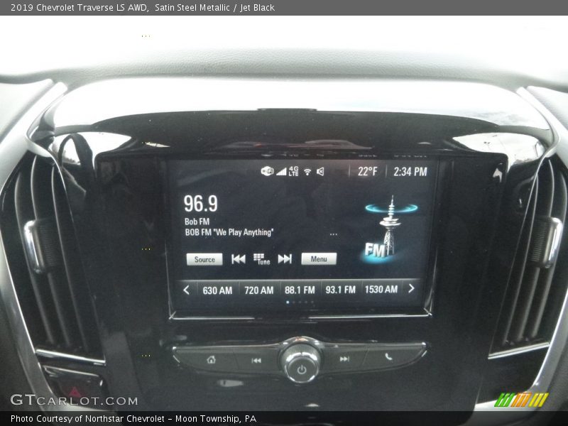Satin Steel Metallic / Jet Black 2019 Chevrolet Traverse LS AWD