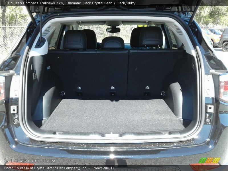 Diamond Black Crystal Pearl / Black/Ruby 2019 Jeep Compass Trailhawk 4x4