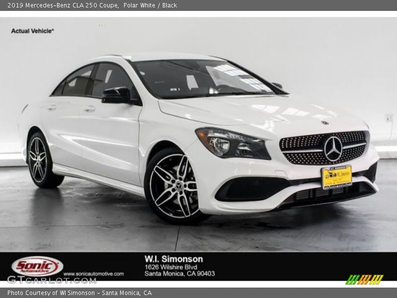 Polar White / Black 2019 Mercedes-Benz CLA 250 Coupe
