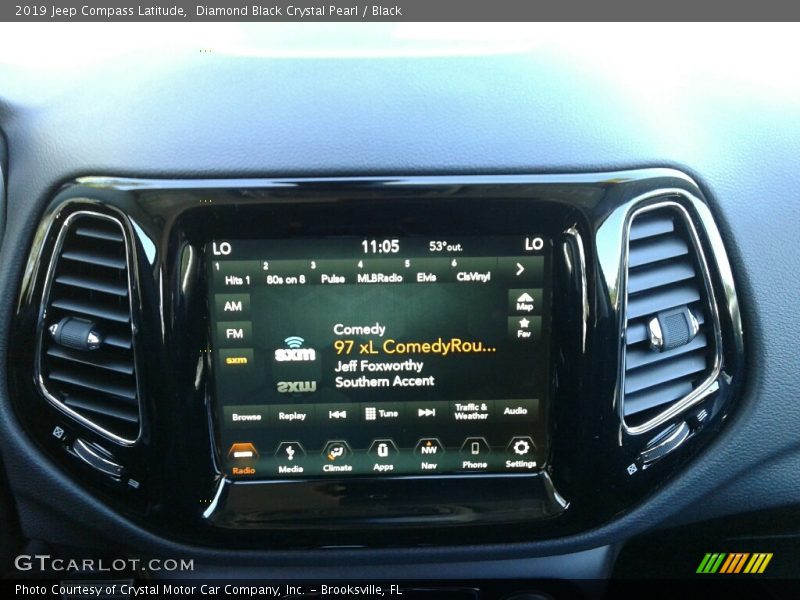 Diamond Black Crystal Pearl / Black 2019 Jeep Compass Latitude