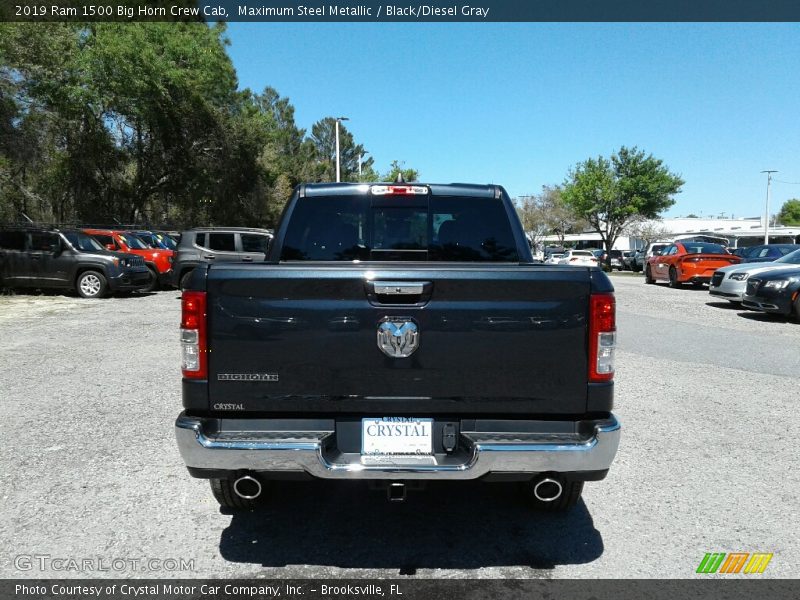Maximum Steel Metallic / Black/Diesel Gray 2019 Ram 1500 Big Horn Crew Cab