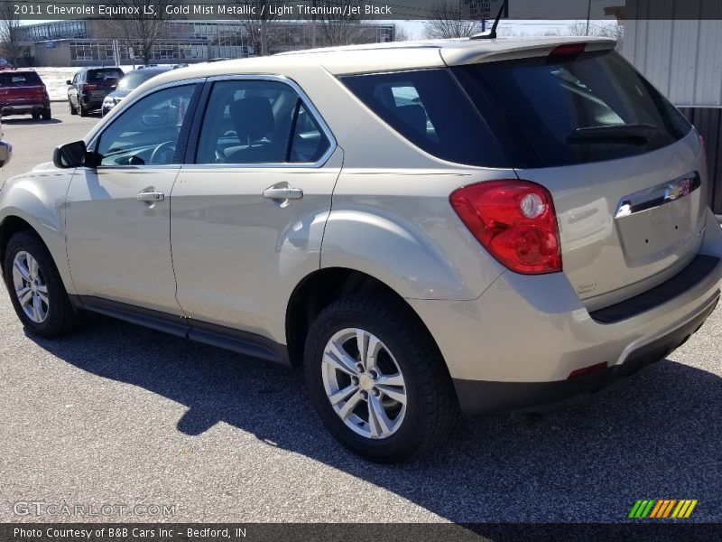 Gold Mist Metallic / Light Titanium/Jet Black 2011 Chevrolet Equinox LS