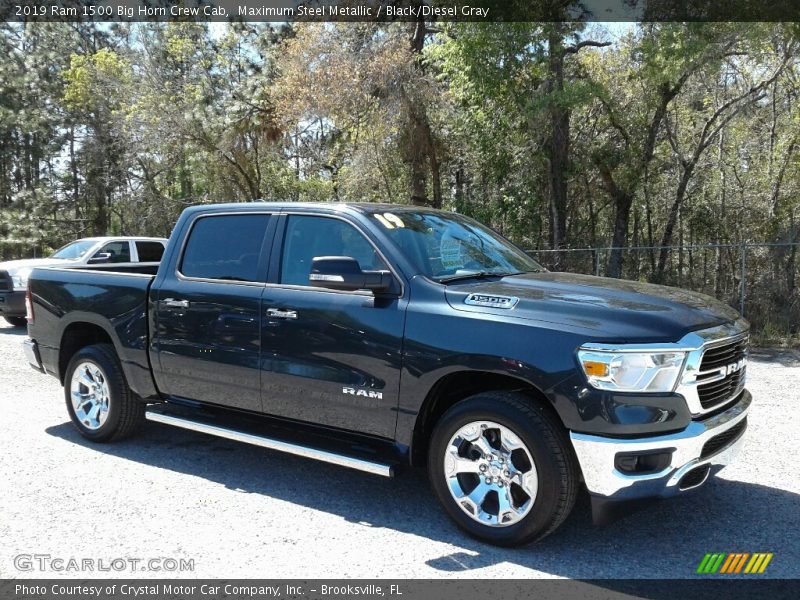 Maximum Steel Metallic / Black/Diesel Gray 2019 Ram 1500 Big Horn Crew Cab