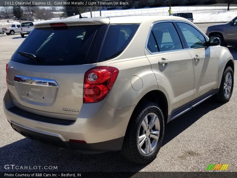 Gold Mist Metallic / Light Titanium/Jet Black 2011 Chevrolet Equinox LS