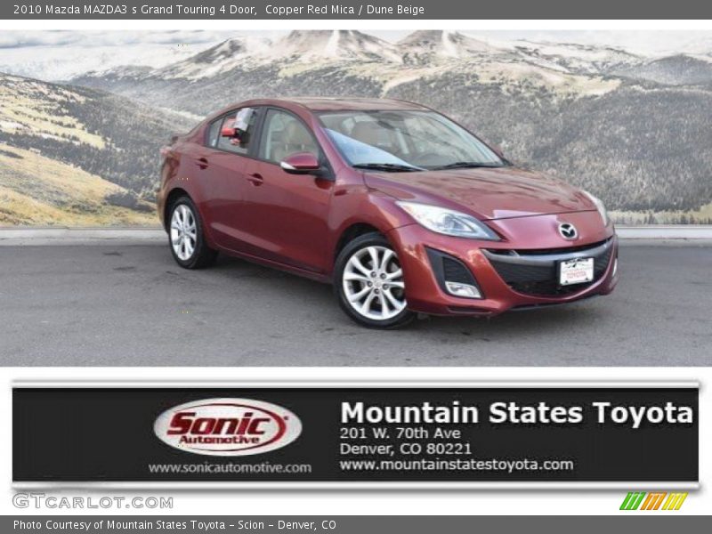 Copper Red Mica / Dune Beige 2010 Mazda MAZDA3 s Grand Touring 4 Door
