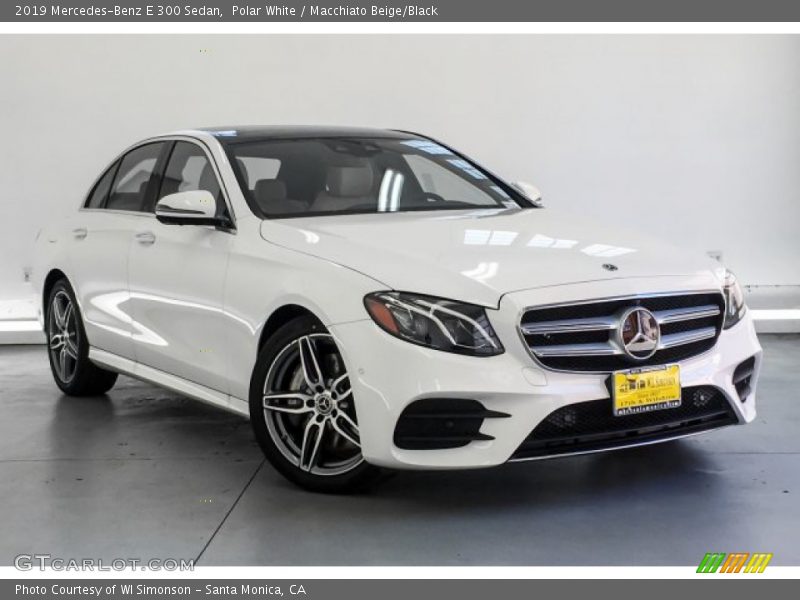 Polar White / Macchiato Beige/Black 2019 Mercedes-Benz E 300 Sedan