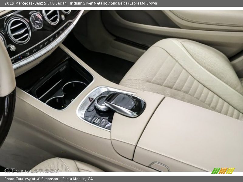 Iridium Silver Metallic / Silk Beige/Espresso Brown 2019 Mercedes-Benz S 560 Sedan