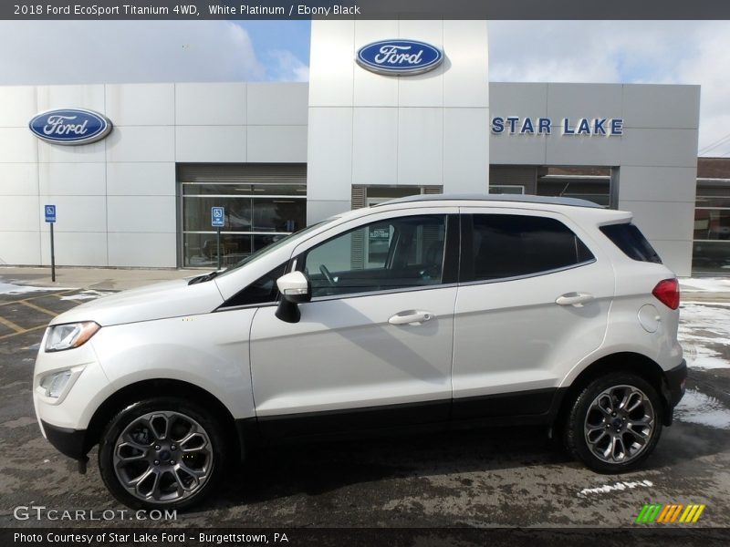 White Platinum / Ebony Black 2018 Ford EcoSport Titanium 4WD