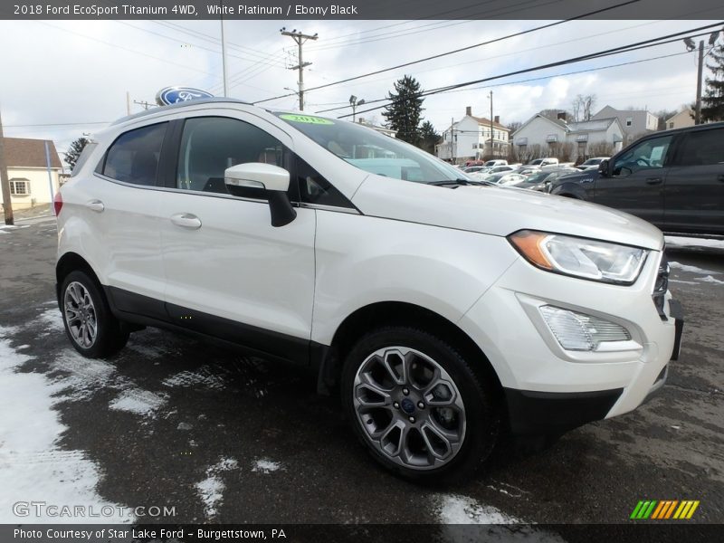 White Platinum / Ebony Black 2018 Ford EcoSport Titanium 4WD