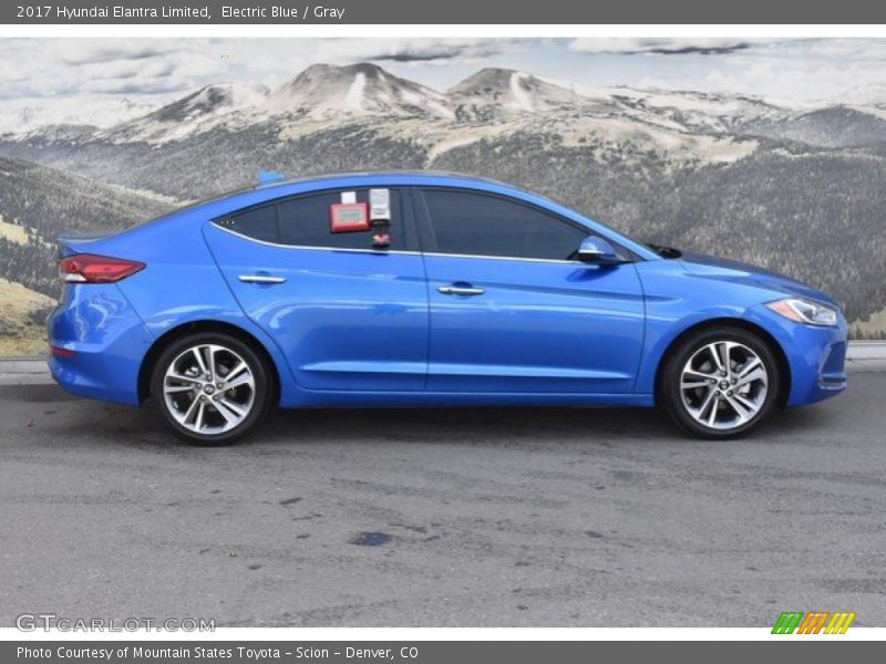 Electric Blue / Gray 2017 Hyundai Elantra Limited