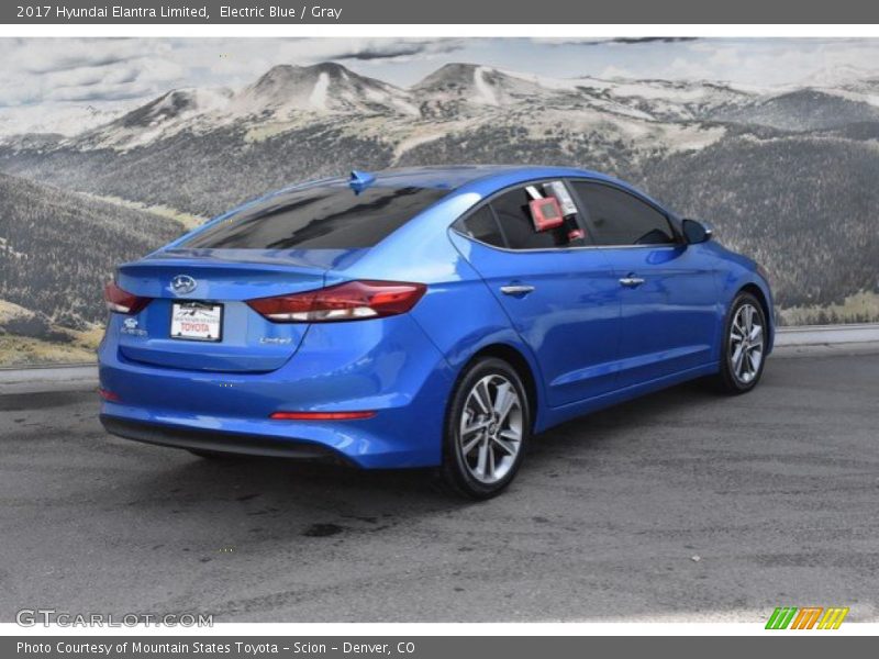 Electric Blue / Gray 2017 Hyundai Elantra Limited