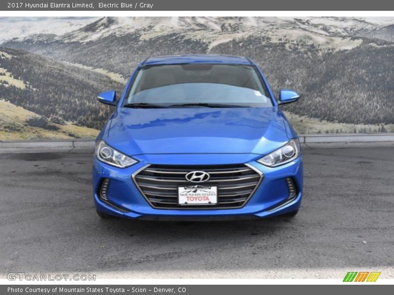 Electric Blue / Gray 2017 Hyundai Elantra Limited