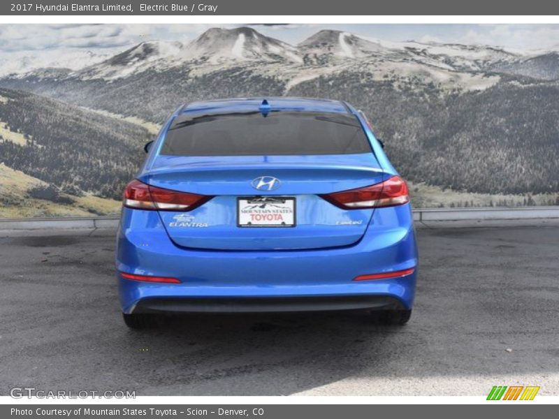 Electric Blue / Gray 2017 Hyundai Elantra Limited