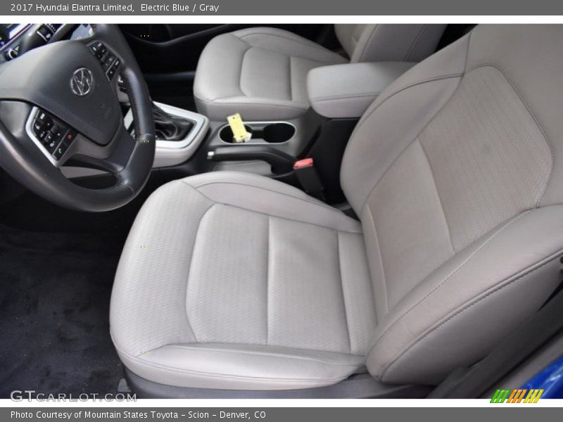 Electric Blue / Gray 2017 Hyundai Elantra Limited