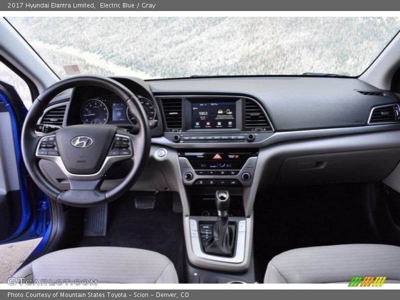 Electric Blue / Gray 2017 Hyundai Elantra Limited