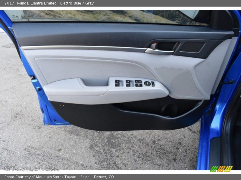 Electric Blue / Gray 2017 Hyundai Elantra Limited