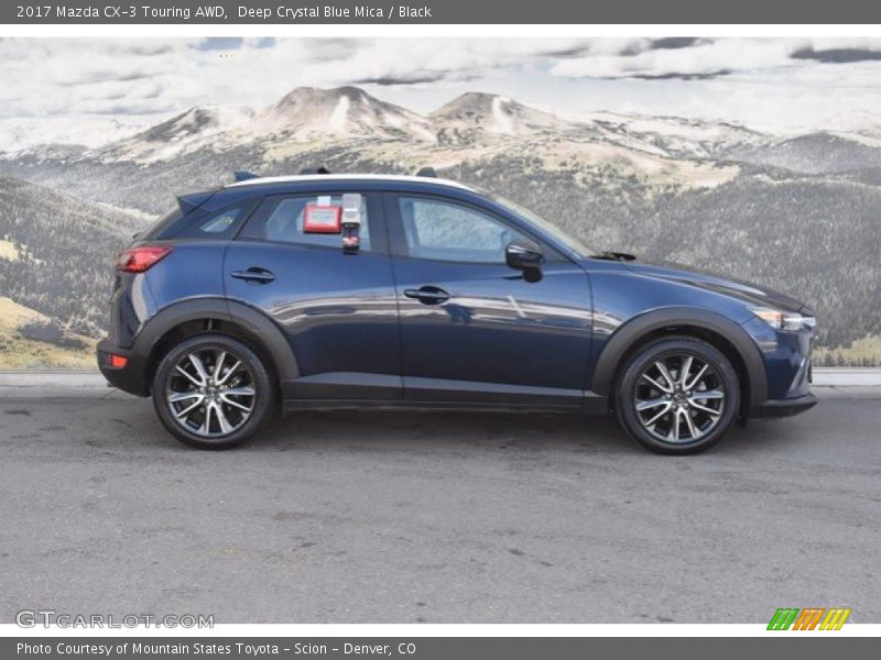 Deep Crystal Blue Mica / Black 2017 Mazda CX-3 Touring AWD