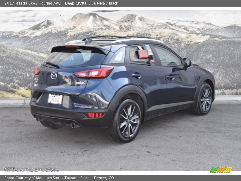 Deep Crystal Blue Mica / Black 2017 Mazda CX-3 Touring AWD