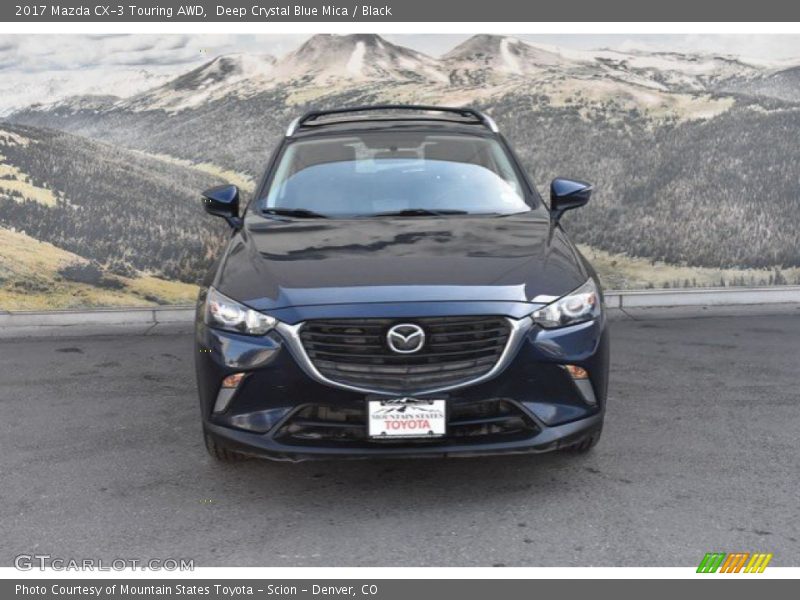 Deep Crystal Blue Mica / Black 2017 Mazda CX-3 Touring AWD