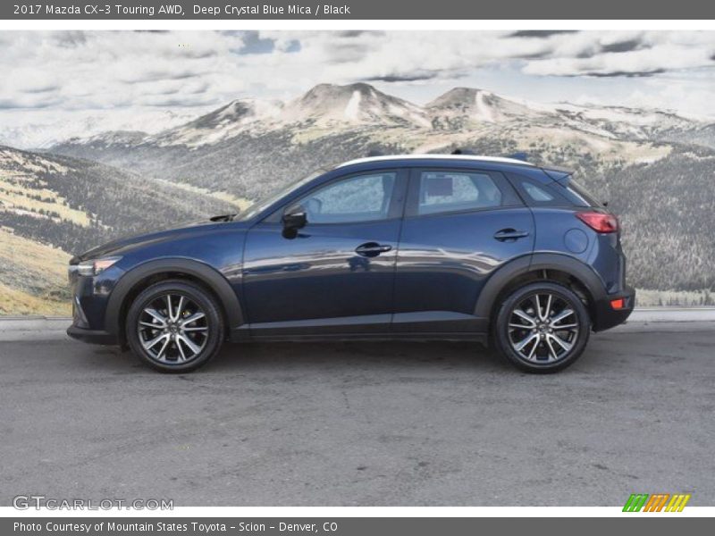 Deep Crystal Blue Mica / Black 2017 Mazda CX-3 Touring AWD