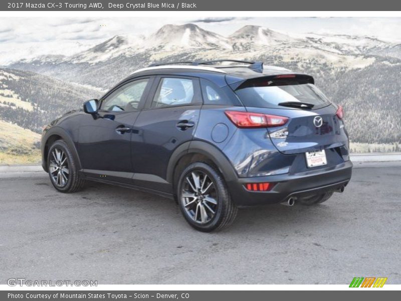 Deep Crystal Blue Mica / Black 2017 Mazda CX-3 Touring AWD