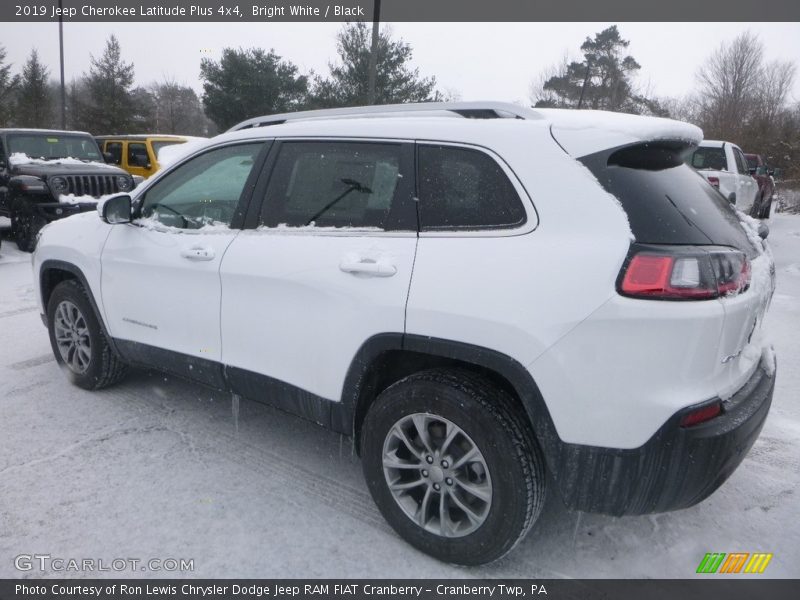 Bright White / Black 2019 Jeep Cherokee Latitude Plus 4x4