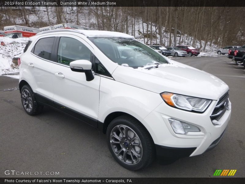 Diamond White / Medium Stone 2019 Ford EcoSport Titanium