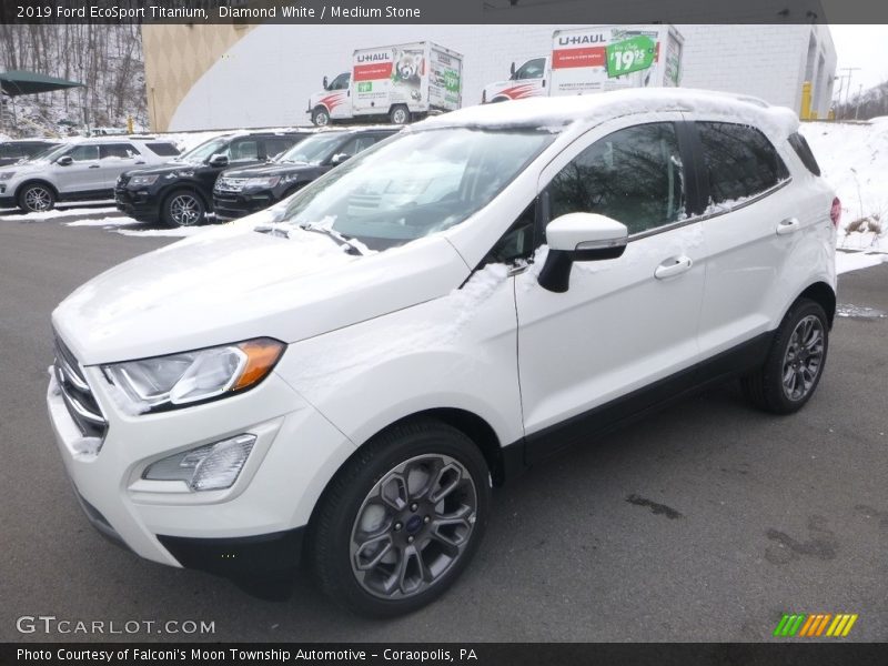 Diamond White / Medium Stone 2019 Ford EcoSport Titanium