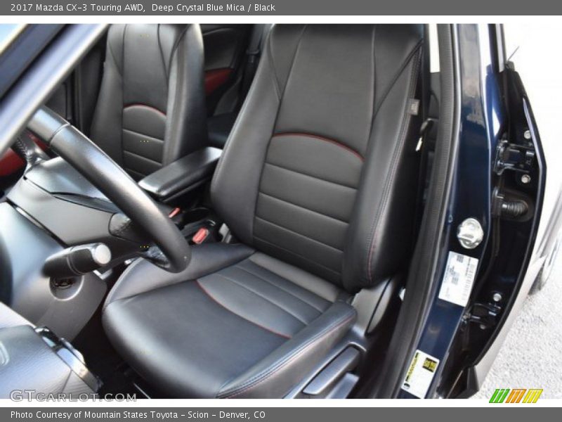 Deep Crystal Blue Mica / Black 2017 Mazda CX-3 Touring AWD