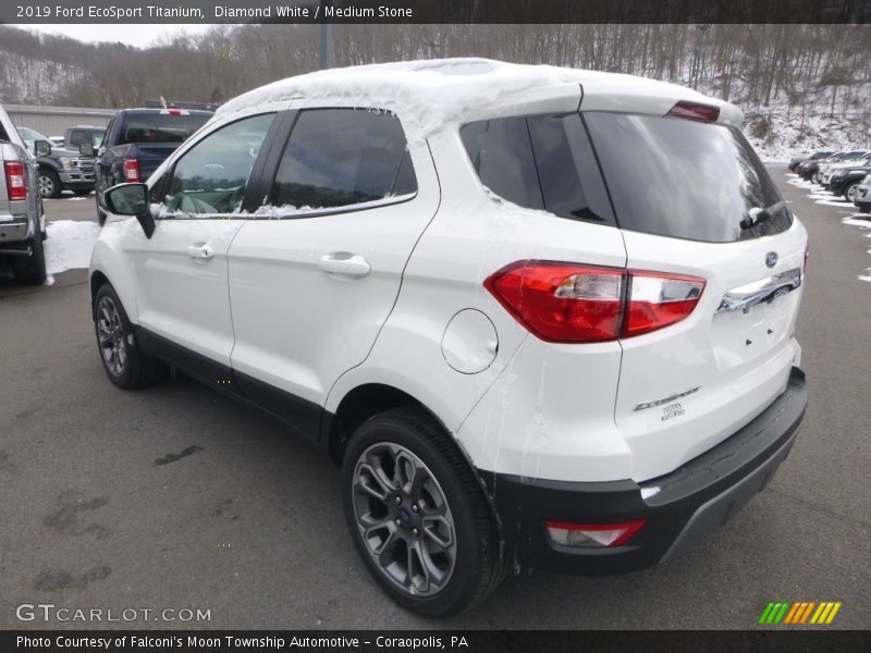 Diamond White / Medium Stone 2019 Ford EcoSport Titanium