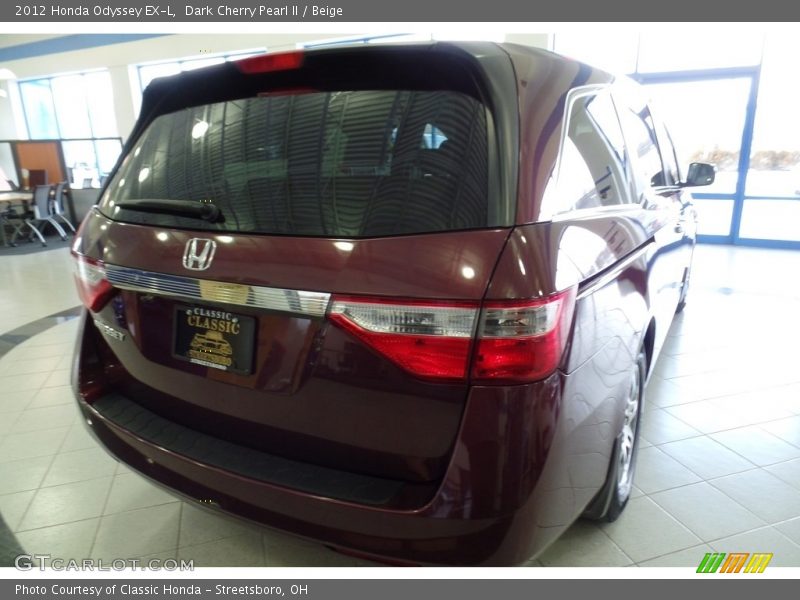 Dark Cherry Pearl II / Beige 2012 Honda Odyssey EX-L