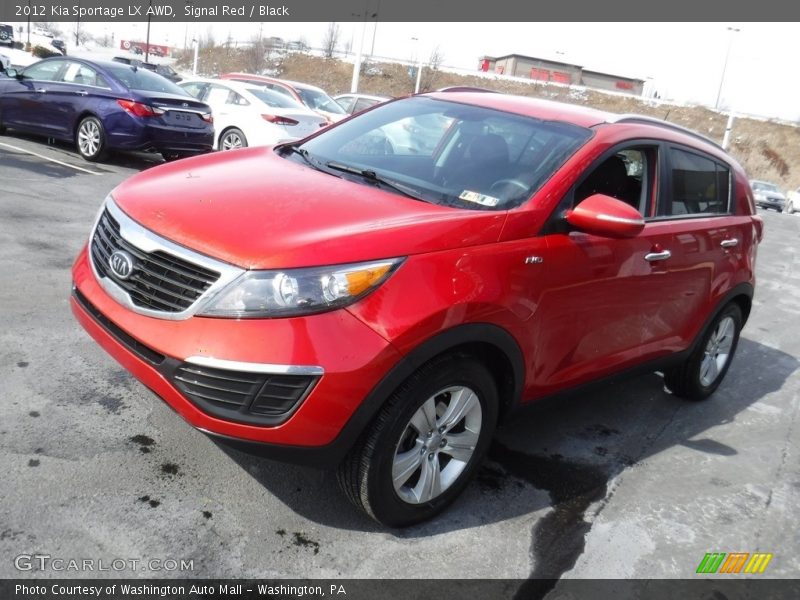 Signal Red / Black 2012 Kia Sportage LX AWD