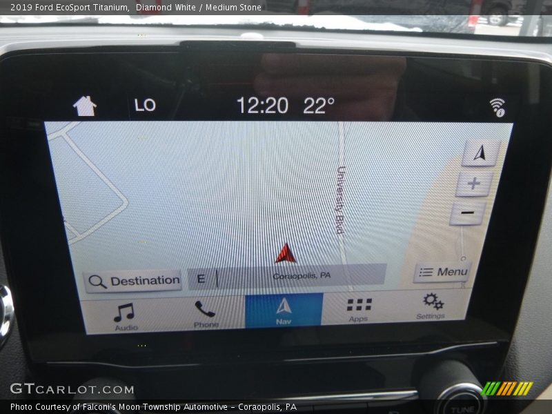 Diamond White / Medium Stone 2019 Ford EcoSport Titanium
