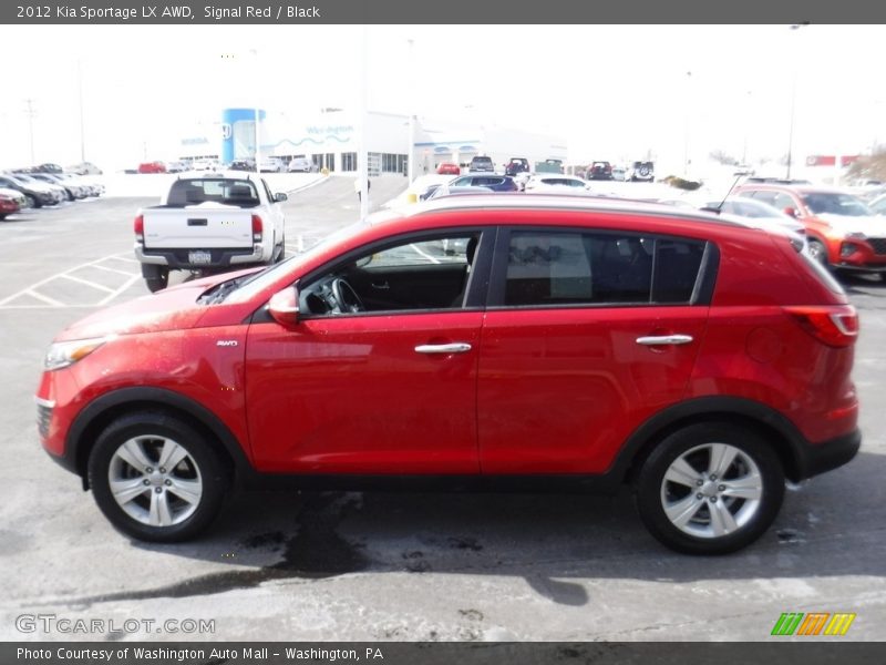 Signal Red / Black 2012 Kia Sportage LX AWD