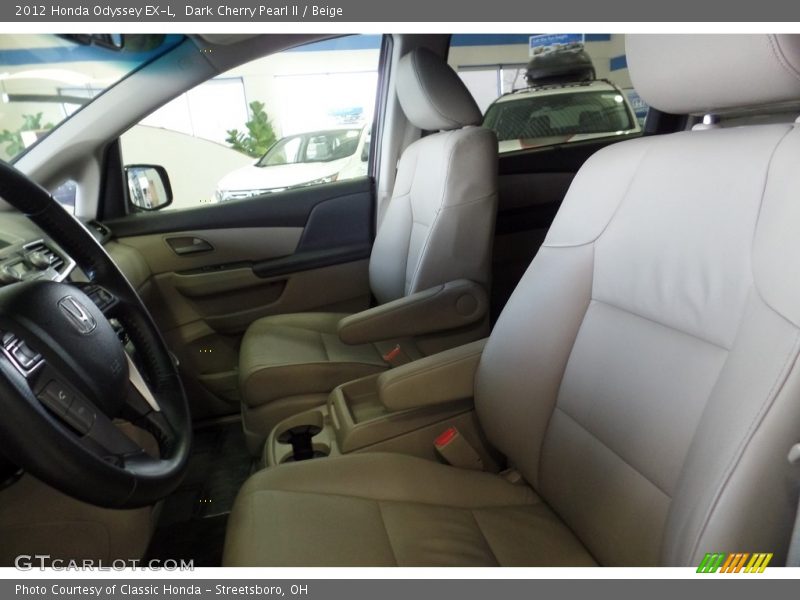 Dark Cherry Pearl II / Beige 2012 Honda Odyssey EX-L