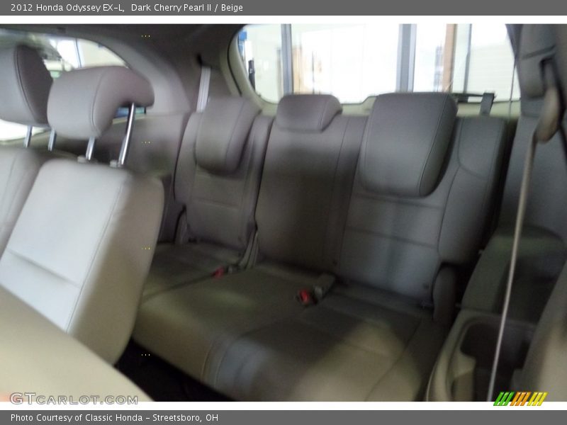 Dark Cherry Pearl II / Beige 2012 Honda Odyssey EX-L